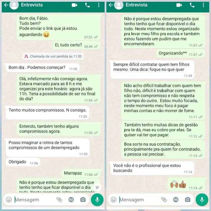 Entrevista de emprego