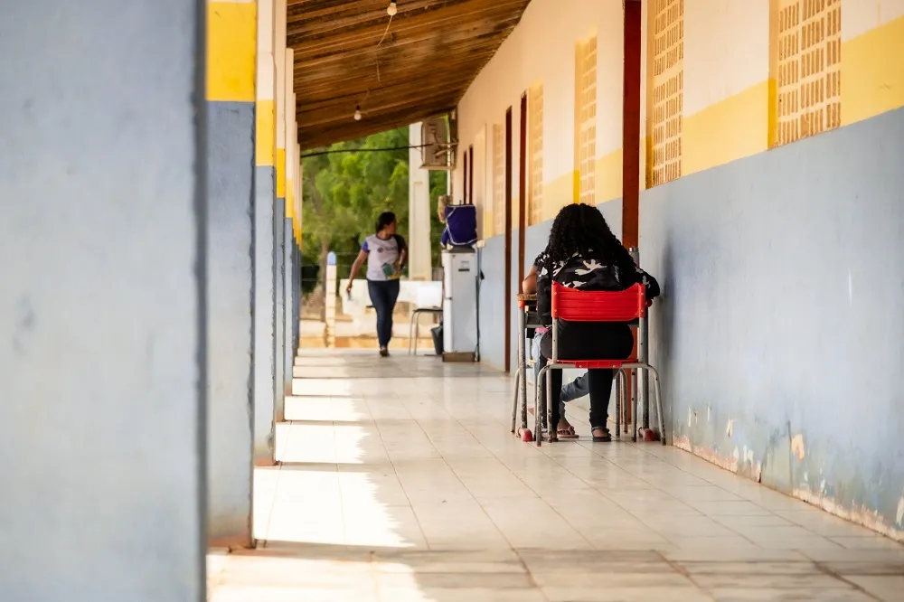A Escola Antônio José de Albuquerque era um dos locais de votação em Salitre