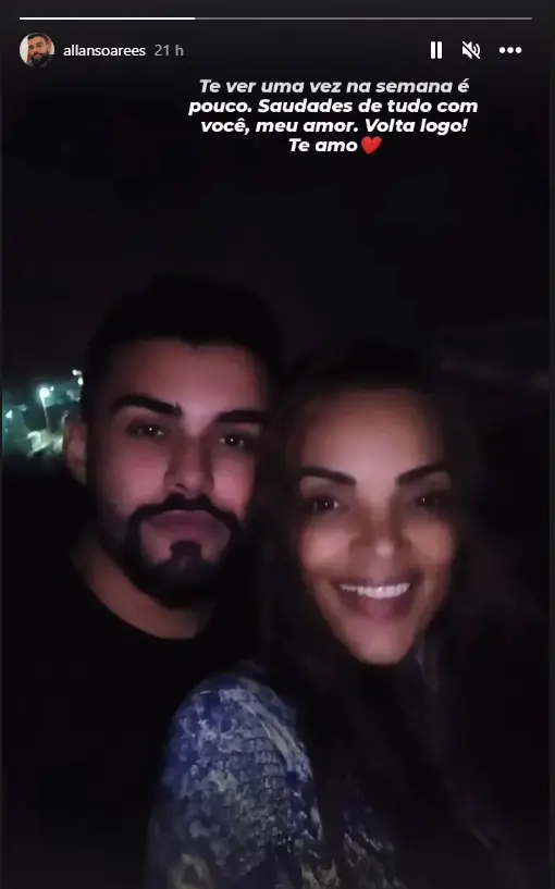 Captura de tela de storie do Instagram