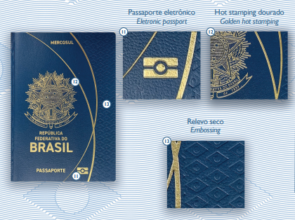 Capa do novo passaporte brasileiro