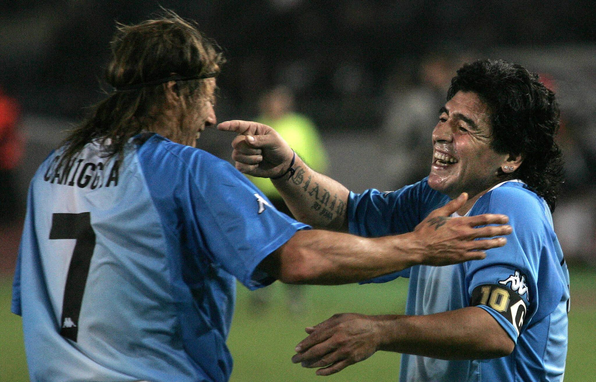 Caniggia e Maradona