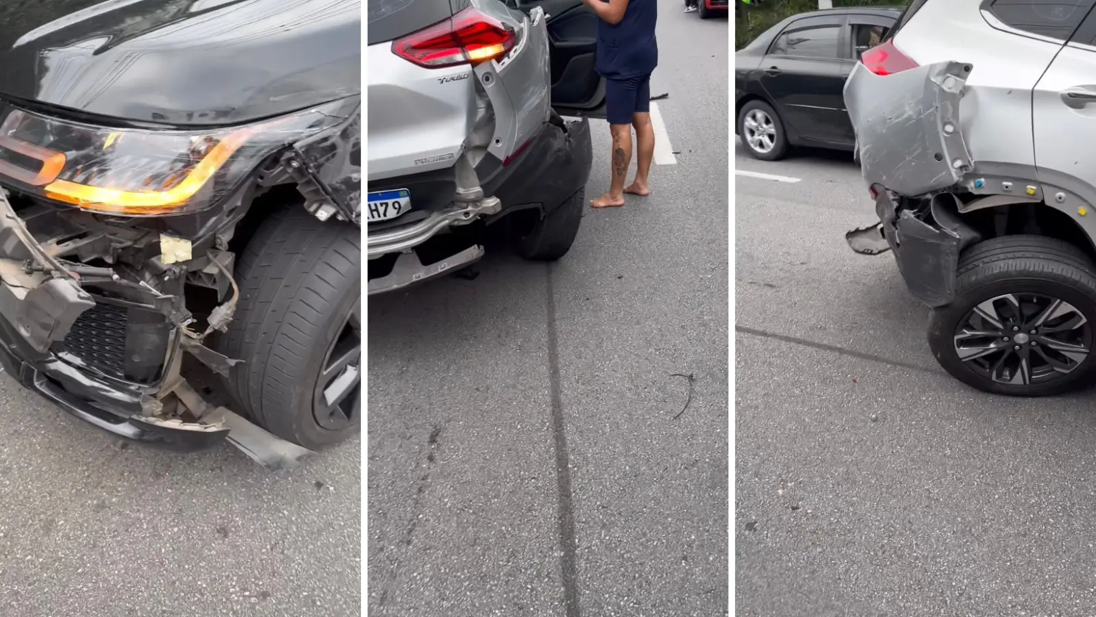 acidente de carro envolvendo Mc Gui e o pai, Rogério Alves