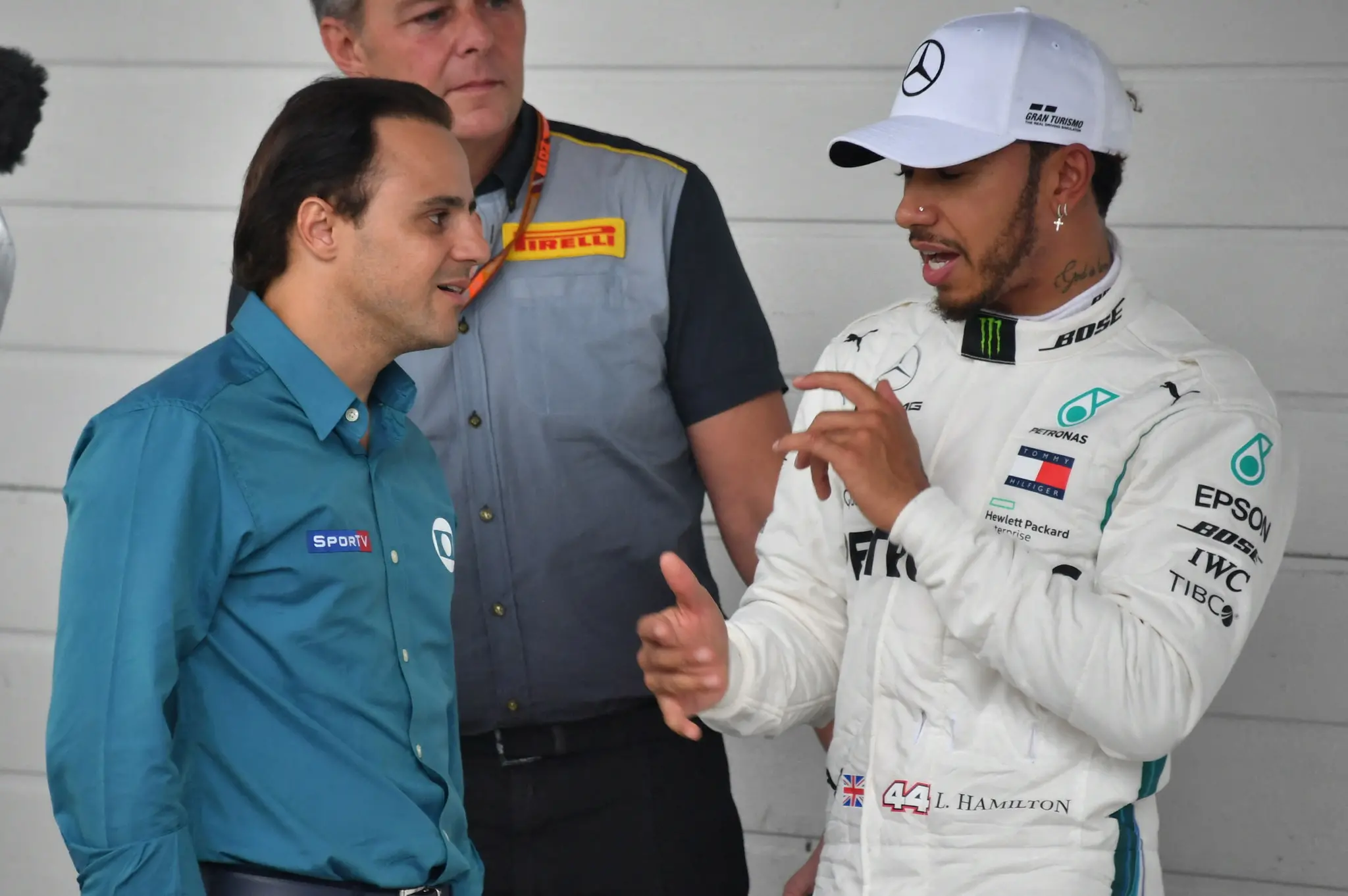 Felipe Massa e Hamilton