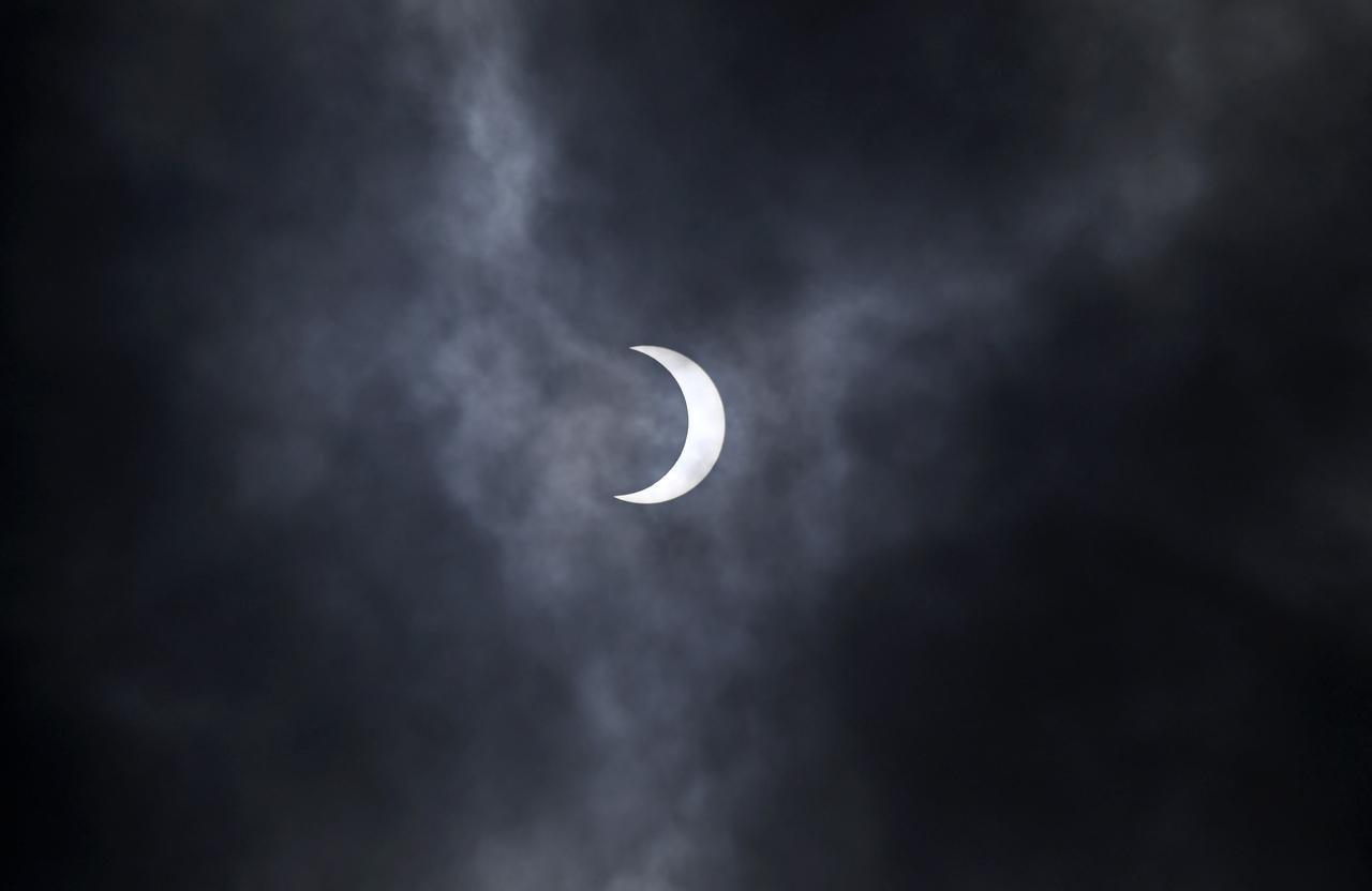Foto do eclipse no México