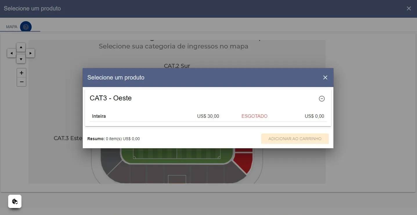 Ingressos esgotados em poucos minutos