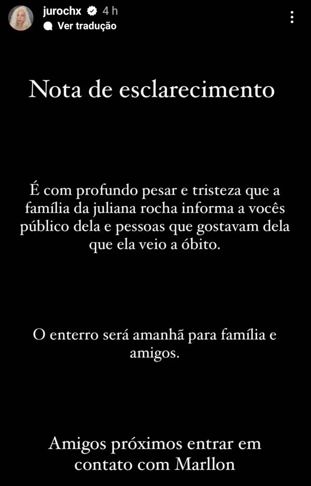 Nota de esclarecimento divulga morte de maquiadora e influencer Juliana Rocha