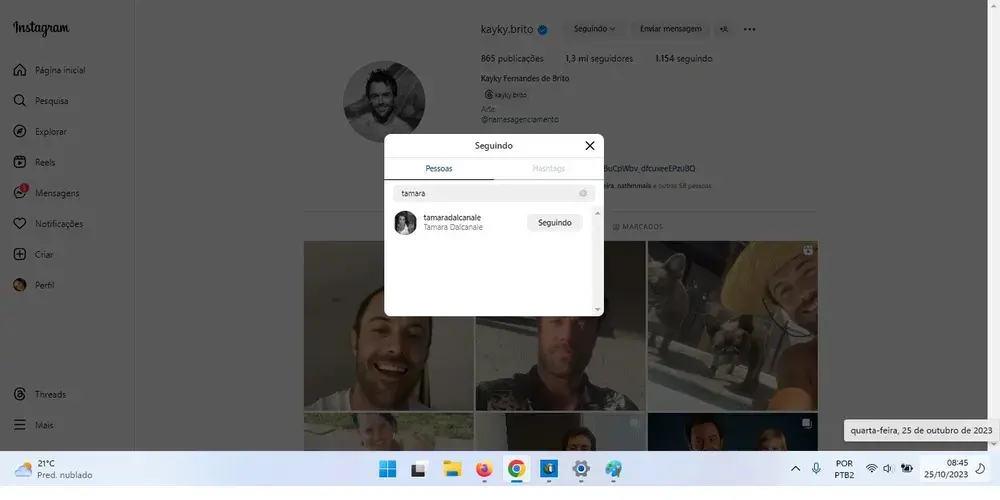 Kayky Brito volta a seguir esposa após rumores de separação