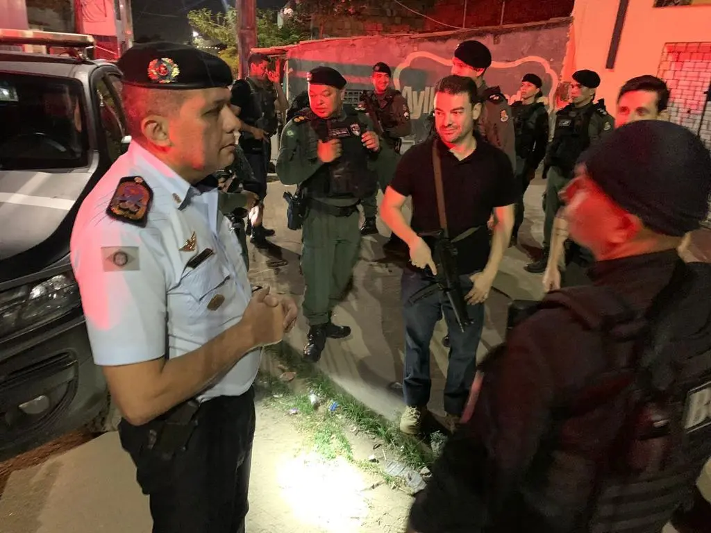 Policiais civis e militares participaram de um cerco em busca dos criminosos, que contou até com a presença do titular da SSPDS, Samuel Elânio