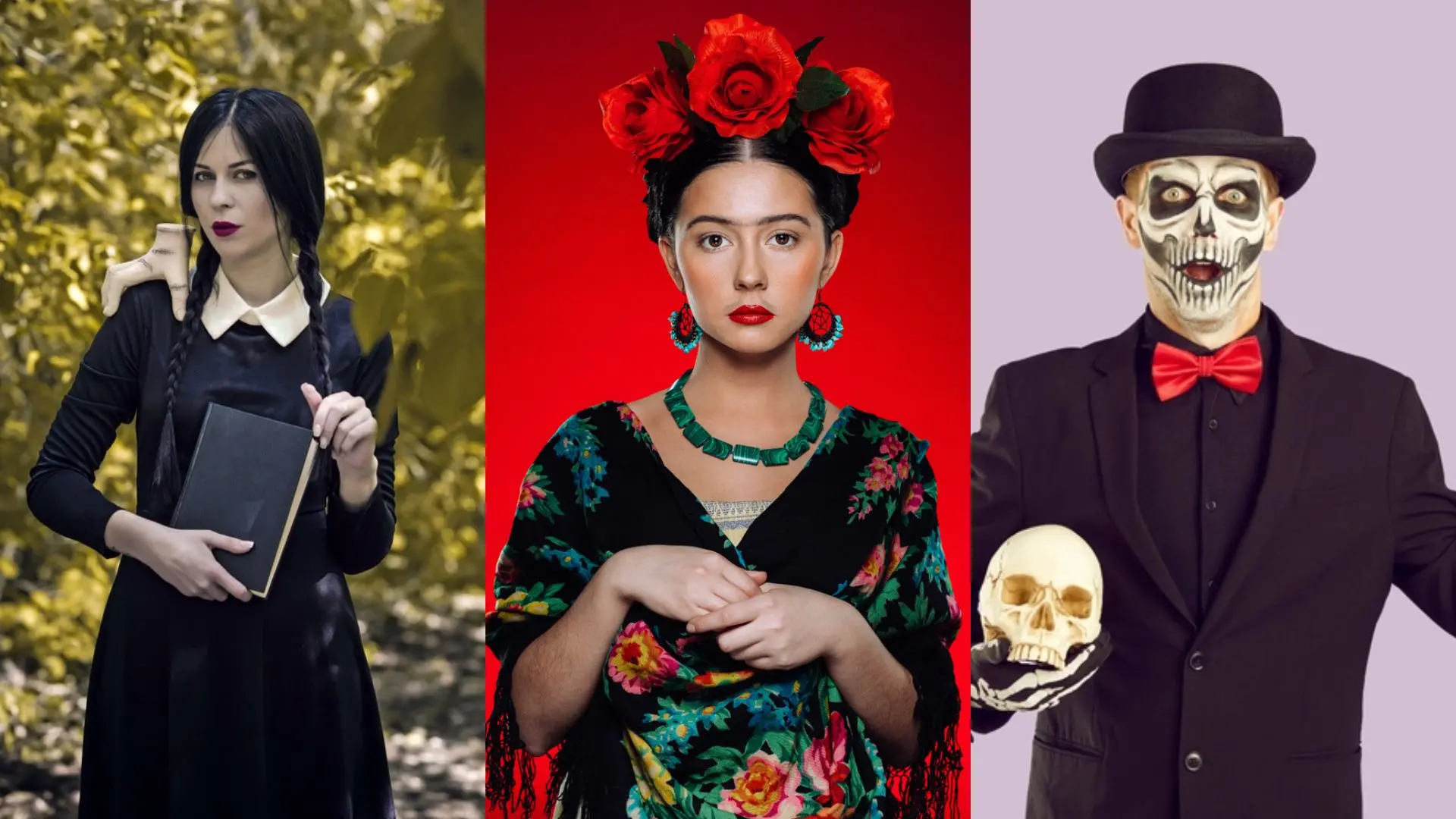 Wandinha Addams, Frida Kahlo e Caveira