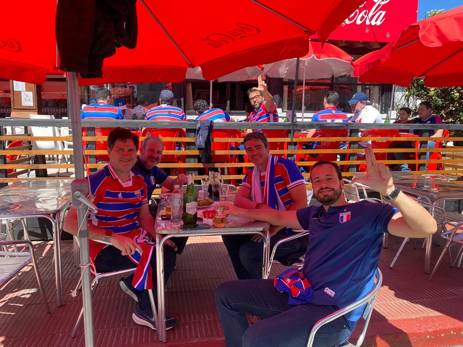 A torcida do Fortaleza faz festa na capital cearense às vésperas da final da Copa Sul-Americana
