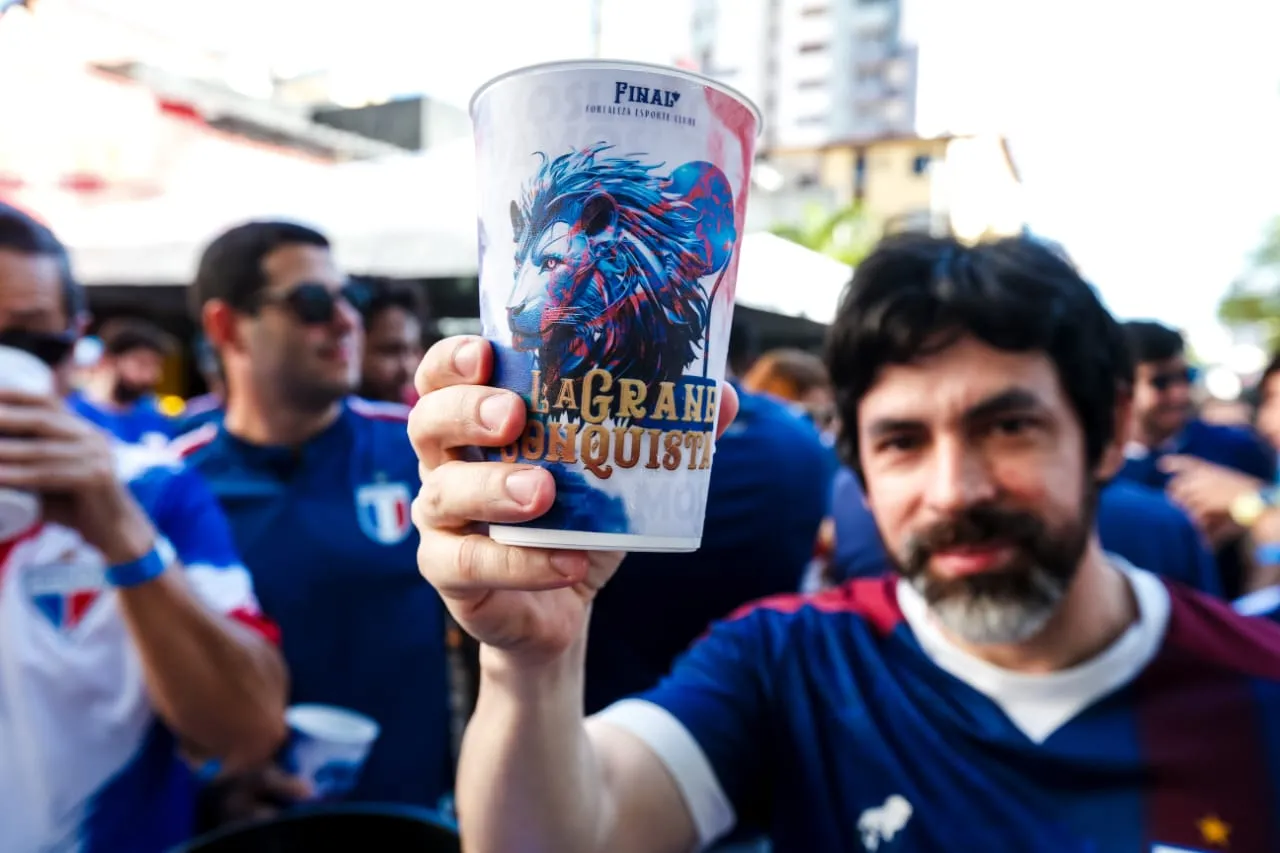 A torcida do Fortaleza faz festa na capital cearense às vésperas da final da Copa Sul-Americana