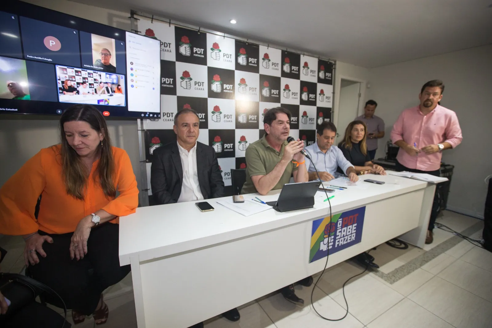 Cid, quando da reunião que o elegeu como titular do diretório estadual.
