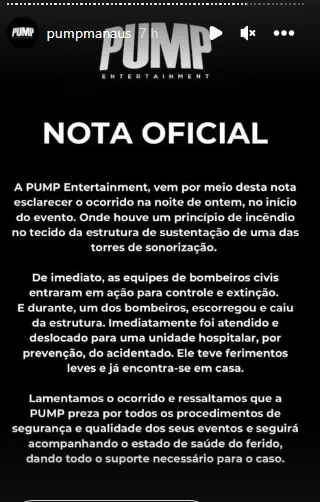 O Festival se pronunciou sobre o ocorrido nas redes sociais