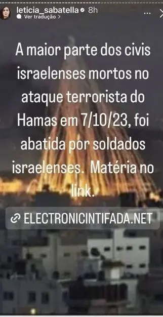 Letícia Sabatella se justifica nas redes sociais