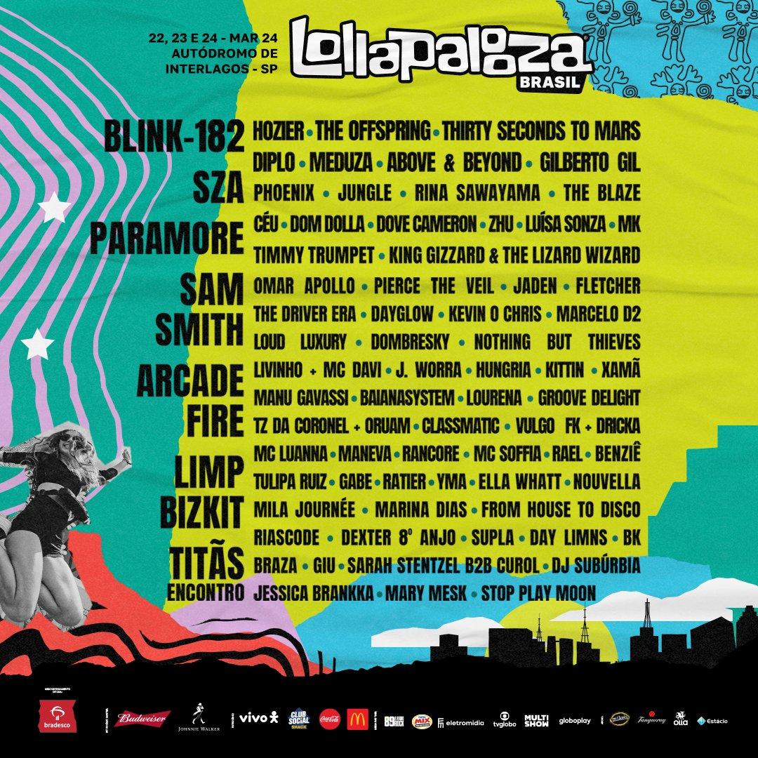 line-up do festival lollapalooza