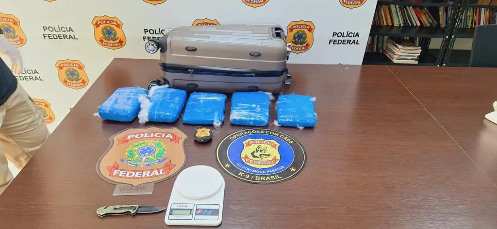 Drogas estavam escondidas em espumas de travesseiros, dentro de mala que passava pelo Aeroporto de Fortaleza