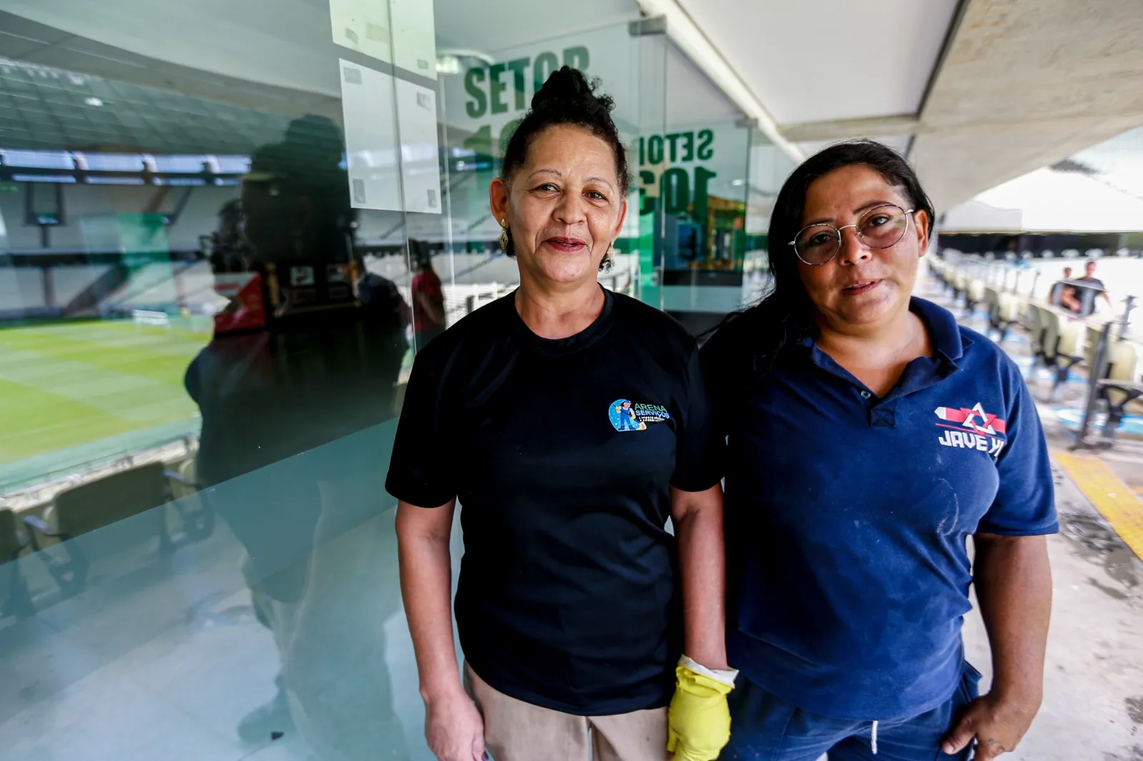 Neide e Marissol contam como é trabalhar na Arena Castelão.