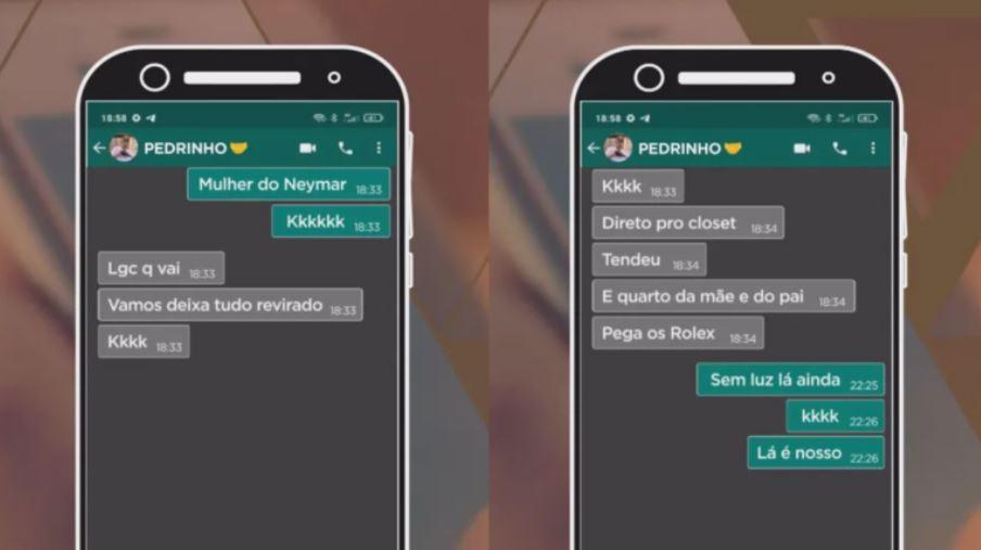 Conversa de WhatsApp revela detalhes de plano para assaltar casa dos pais de Bruna Biancardi