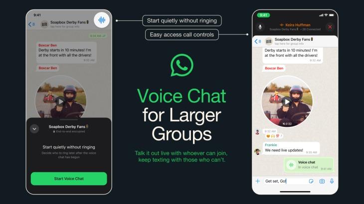 novo chat de voz do whatsapp