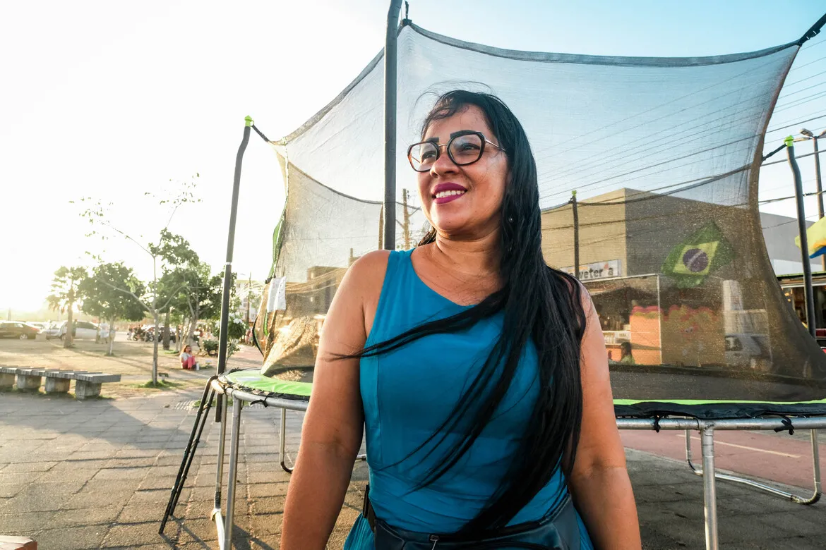 Aldeíde Ferreira trabalhava como cabeleireira e decidiu empreender no Parque Rachel de Queiroz para complementar a própria renda