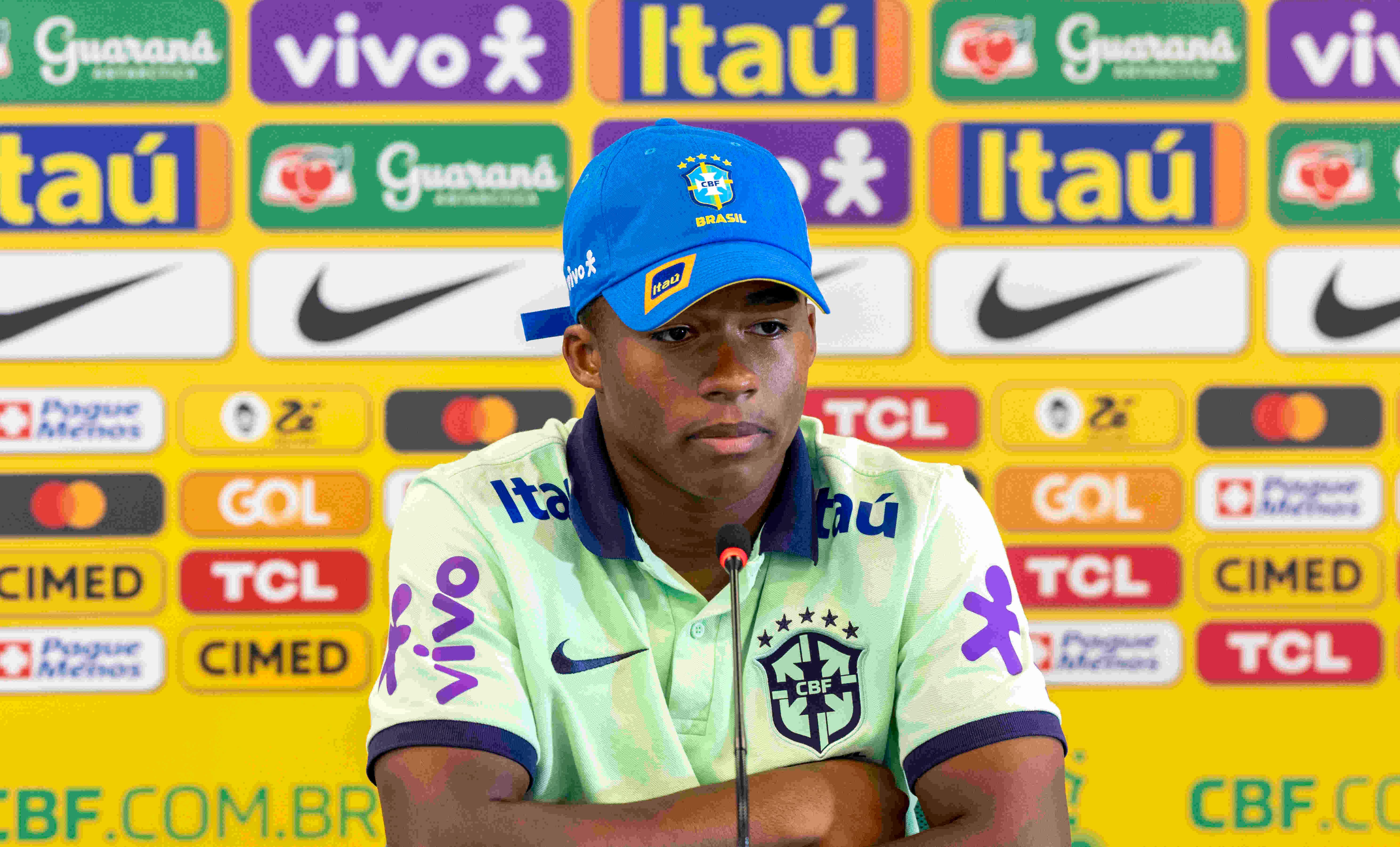 Endrick, jogador da Seleção Brasileira