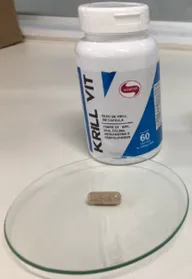 Frasco do KRILL VIT falsificado