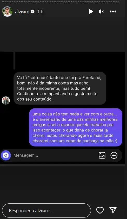 captura de tela redes sociais