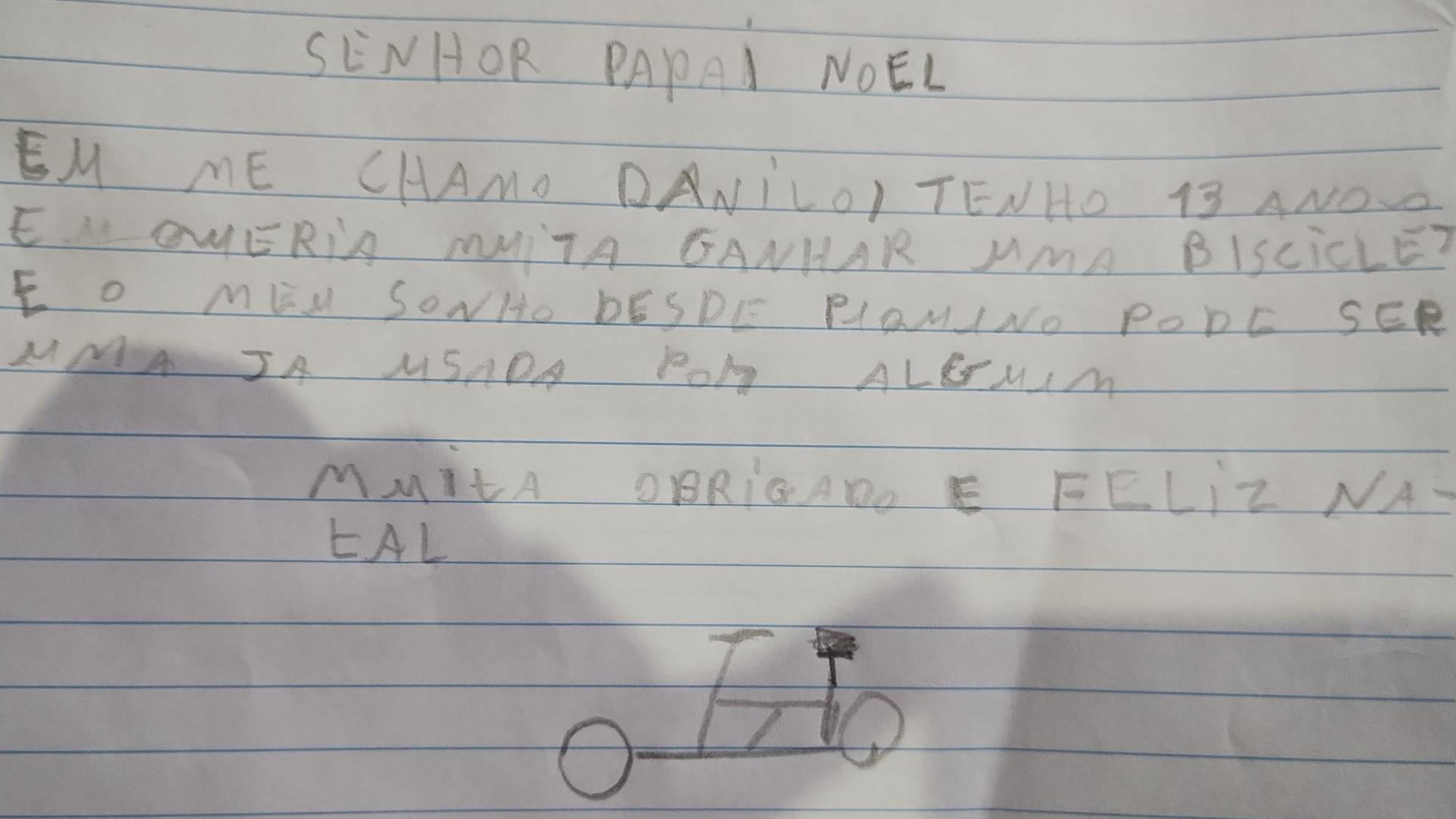 Cartão Legal desenho animado do Papai Noel Feliz Natal