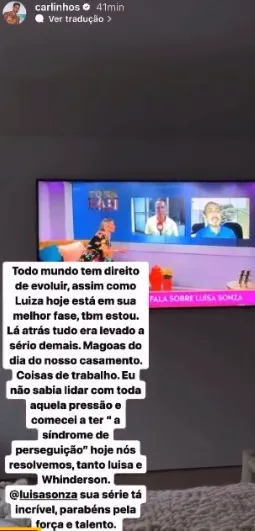 O influencer Carlinhos Maia falou sobre a briga nos stories do perfil no Instagram