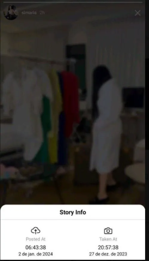 Conforme internautas, Simaria teria gravado o vídeo em 27 de dezembro