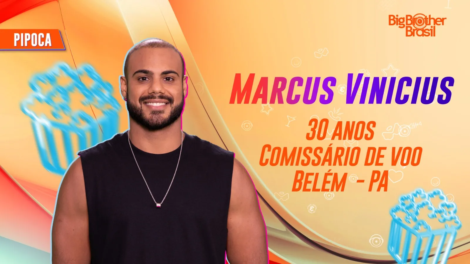 Marcus Vinicius é comissário de bordo e natural do Pará