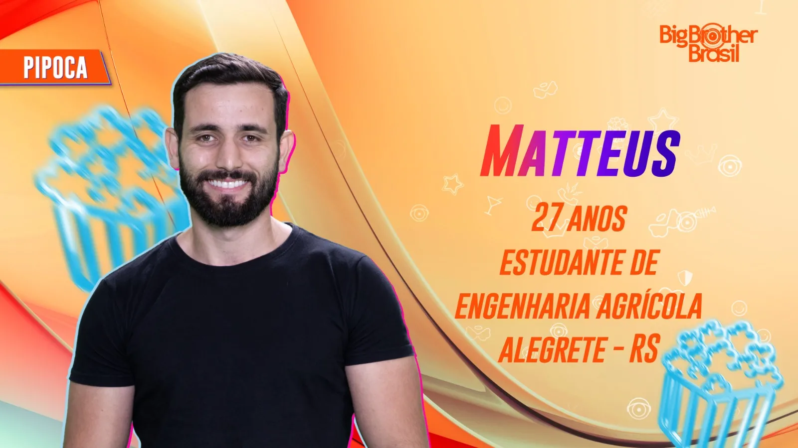 Matteus trabalha em uma estância, cuidando de bois para corte de agropecuária