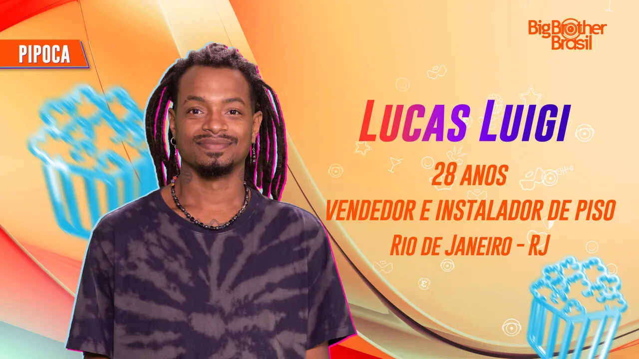 Lucas Luigi é vendedor e natural do Rio de Janeiro