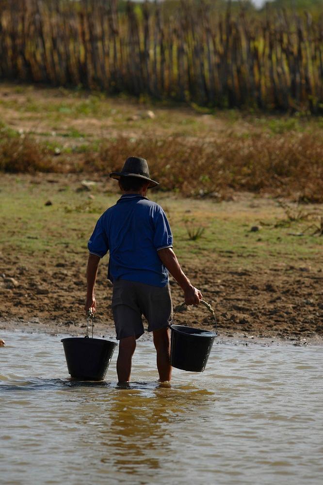 Imagem ilustrativa de reservatório de água no Ceará