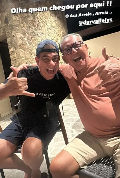 Galvão Bueno e Durval Lelys