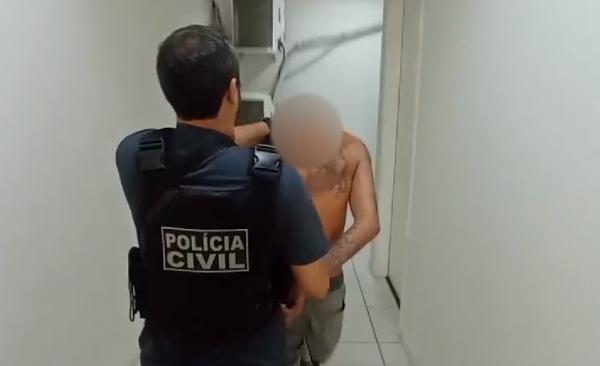 Álef Maciel Lopes foi preso em uma residência no bairro Jardim Iracema, em Fortaleza