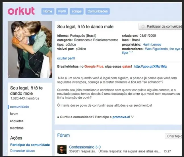 Comunidade Sou legal, não tô te dando mole