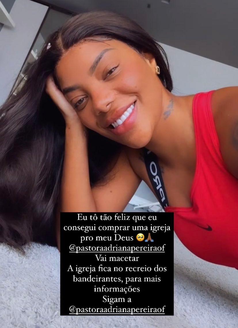 Ludmilla nas redes sociais