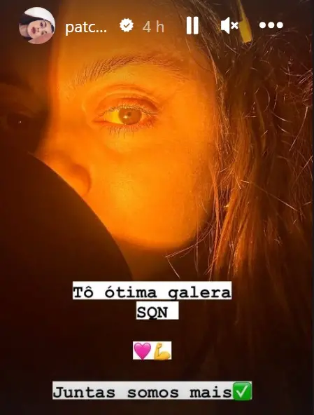 Repercussão fez Patrícia Cardoso se pronunciar