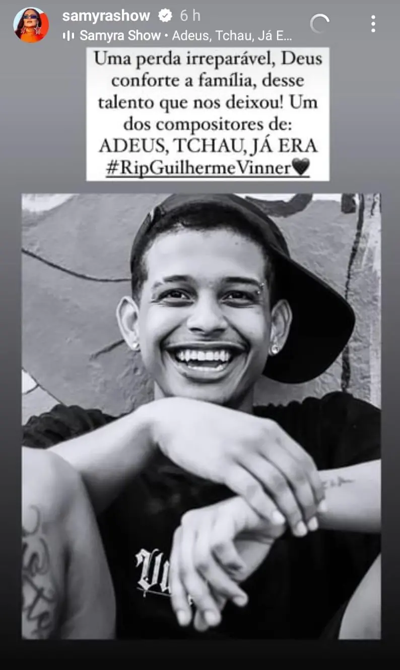 post de instagram de samyra show