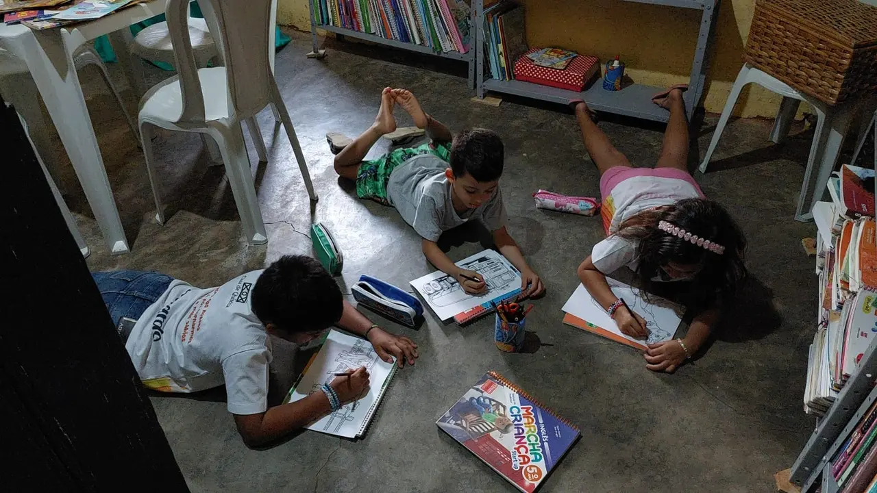 Biblioteca Comunitária da Casa de Quitéria se localiza no distrito de Baixio das Palmeiras, no Crato