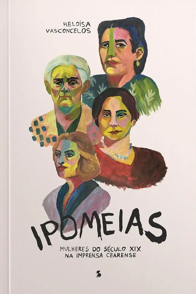 Capa do livro de Heloísa Vasconcelos recria os rostos das perfiladas na obra por meio de ilustração