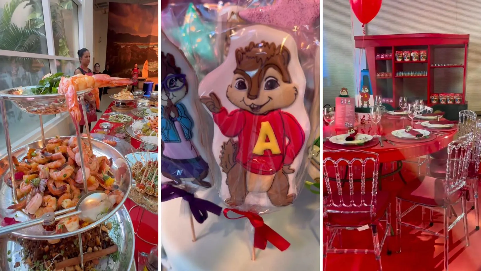 Convidados aproveitaram o jantar e uma mesa repleta de doces