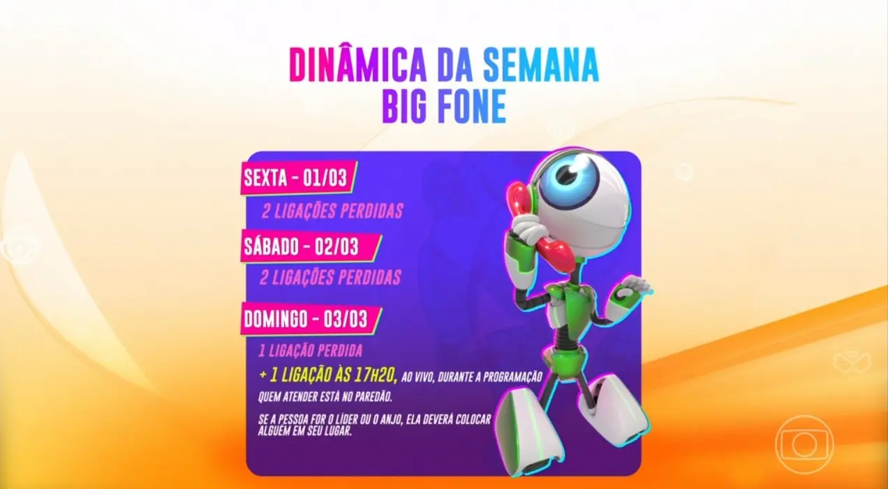 Quem atender o Big Fone no domingo (3) estará no paredão