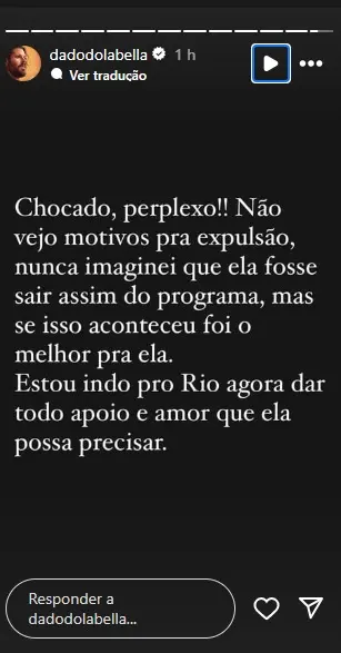 post de intagram de dado dolabella