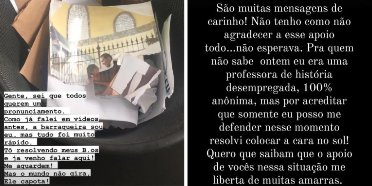 Camila Moura compartilhou stories atacando o marido, Lucas Buda, por comportamento no BBB 24