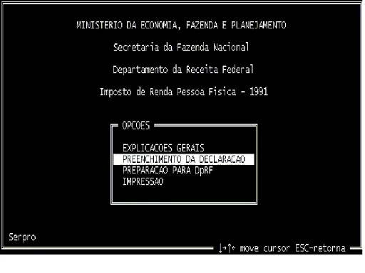 Primeiro sistema eletrônico permitia preencher declaração do Imposto de Renda e salvar em um disquete