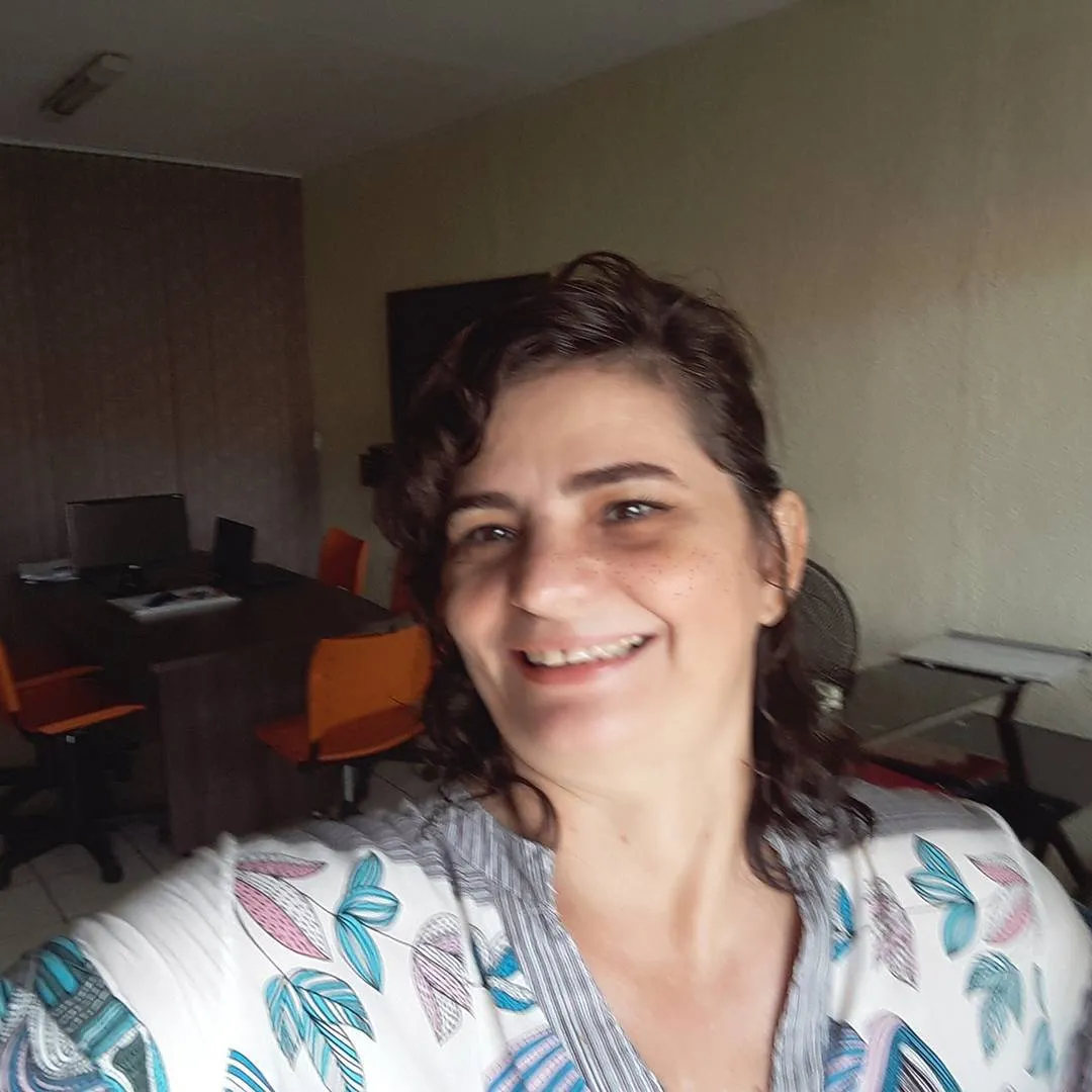 Foto de Andréa Saraiva em 2017; na legenda, ela escreveu: 