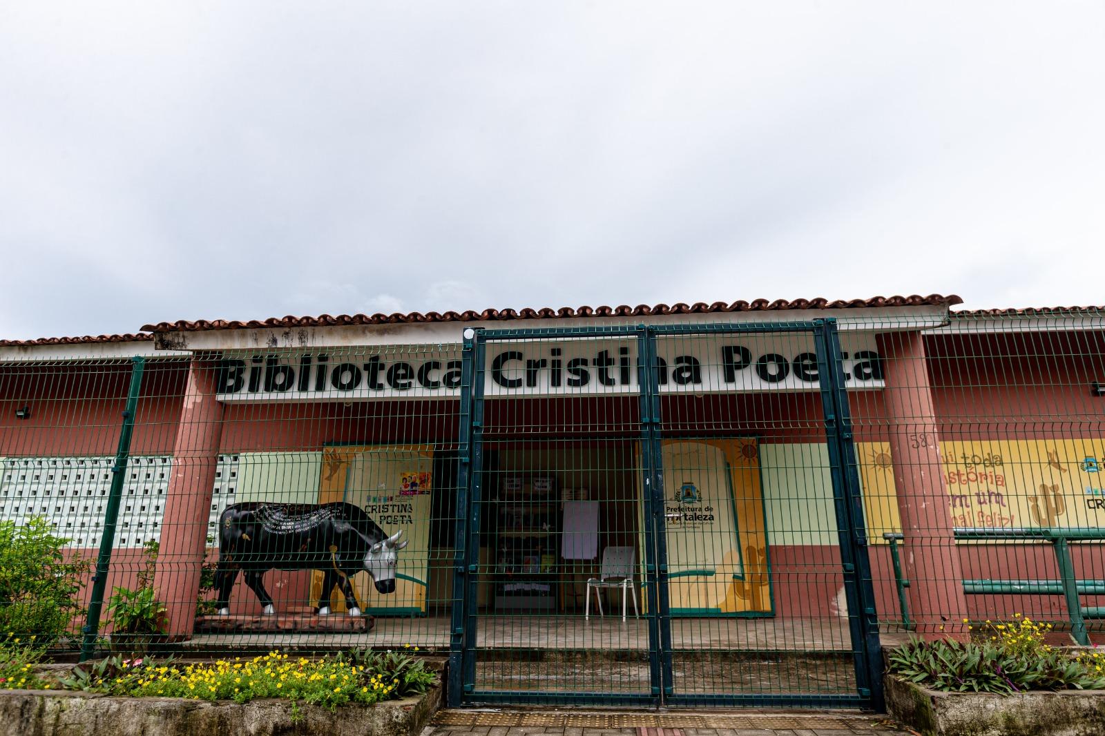 Biblioteca Cristina Poeta, no bairro Autran Nunes, homenageia memória da cordelista e ativista cearense