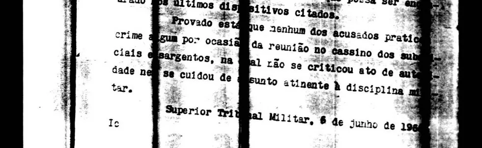 Decisão do Superior Tribunal Militar a respeito dos envolvidos no 